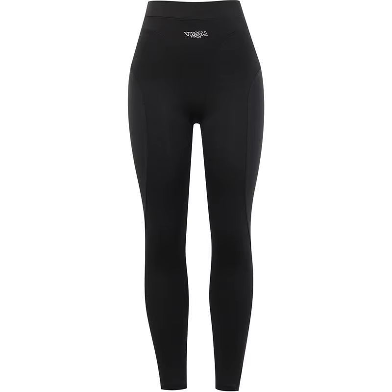Women'S Spring New Arrival Sports Casual Knitted High Waist Shark Pants Solid Pattern Sports Trousers