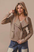 Bibi Textured Woven Rider Jacket